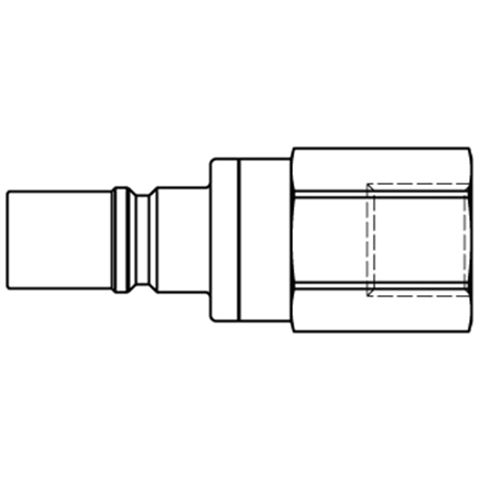 47810500 Nipple - Dry Break - Female Thread Rectus double shut-off nipple with flatsealing or dry-break system for leak-free design. (KL series). On the coupling and plug, our leak-free coupling systems have valves that build up no dead-space volume. As such, when the connection is broken, no drops of the medium being channelled are able to escape. This variant is especially suitable for transporting aggressive media or in sensitive environments like in cleanrooms.