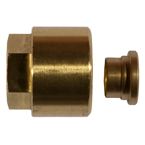 Nut Conn. Tube/Female 12mm_G1/2  Brass G 00021-12-1/2