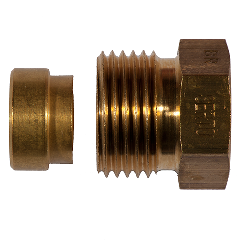 Nipple Conn. Tube/Male 12mm_G1/2 Brass G 01001-12-1/2