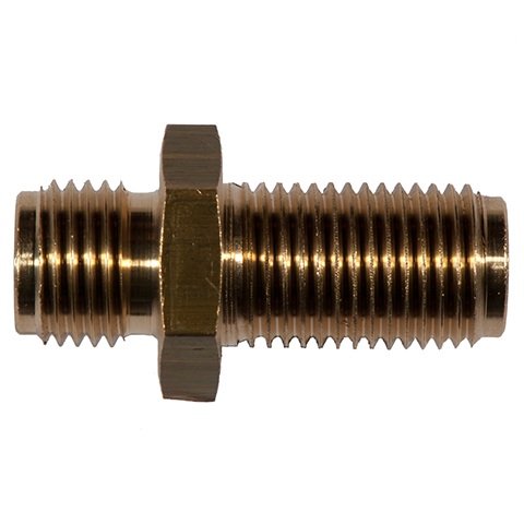 Straight Union Pan-Mnt Male G1/2_G1/2  Brass G 01500-1/2-1/2 (Panel Max. 5mm)