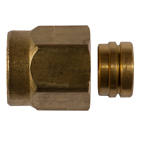 Nut Conn. Tube 3,2mm Brass 40021-3,2