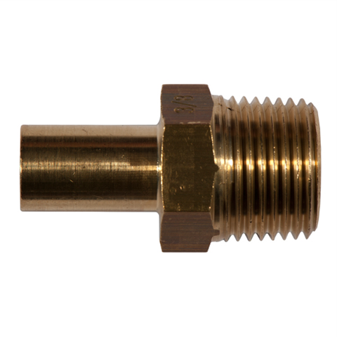 Adapter Adj. TubeStub/Male 14mm_1/2NPT Brass 41600-A14-1/2NPT