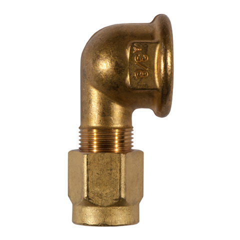 Elbow Union Tube/Female 10mm_G3/8  Brass 42521-10-3/8