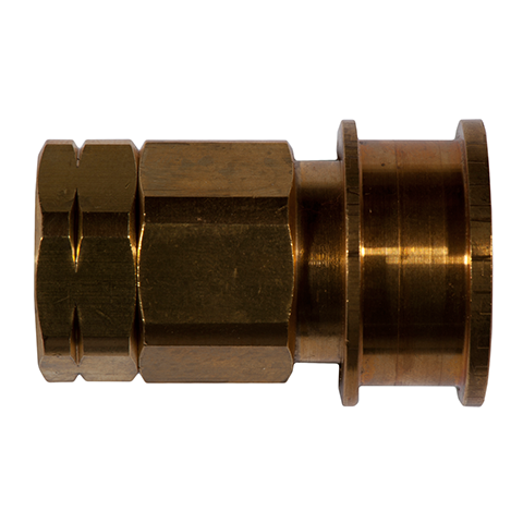 QDC With Valve Female G1/4  Brass Seal NBR B-VEAC4-G1/4i