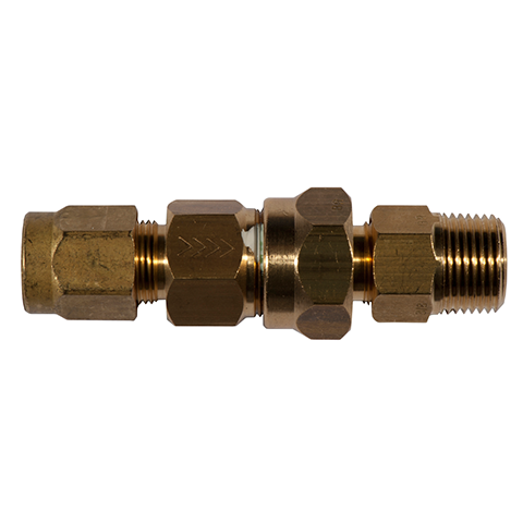 Check Valve Tube/Male 4mm_R1/4 OP 0,2 Bar  Brass Seal NBR CV 43A40-4-1/4 0,2