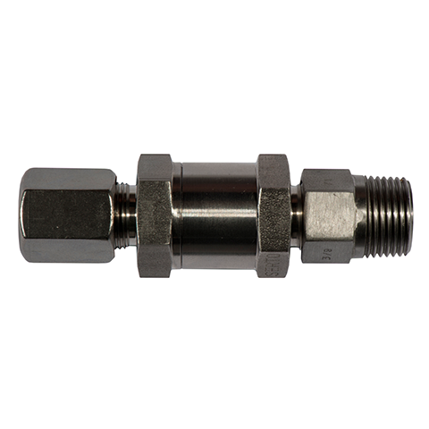 23043850 Check Valves Pressure - Tube/Thread Serto Check valves with an opening pressure of 0,2  or 1 Bar
