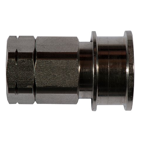 43745000 Coupling - Single Shut-off - Female Thread Rectus and Serto Single shut-off quick couplers work without a valve in the nipple but with a valve in the quick coupler. The flow is stalled when the connection is broken. (Rectus KA serie)