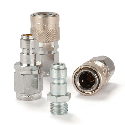 44800020 Coupling - Single Shut-off - Female Thread Rectus and Serto Single shut-off quick couplers work without a valve in the nipple but with a valve in the quick coupler. The flow is stalled when the connection is broken. (Rectus KA serie)
