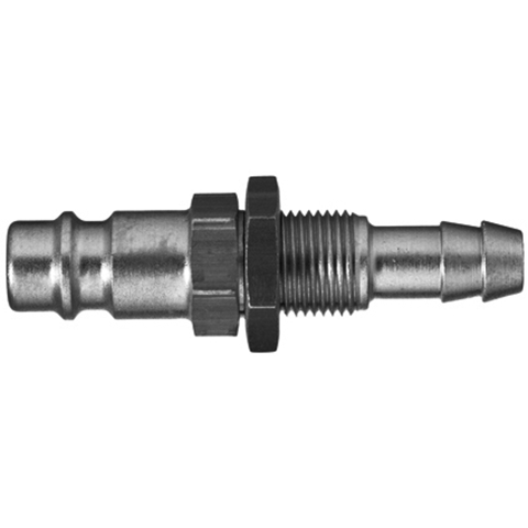 QDN Straight-Through Pan-Mnt with Hose Barb 8mm Brass 26SFTS08MXX