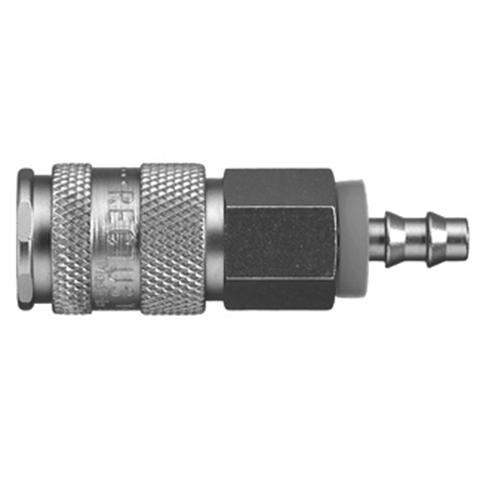 QDC Double Shut-Off for Parker Plug in Hose ID10mm Brass NBR 25KBTP10BPX