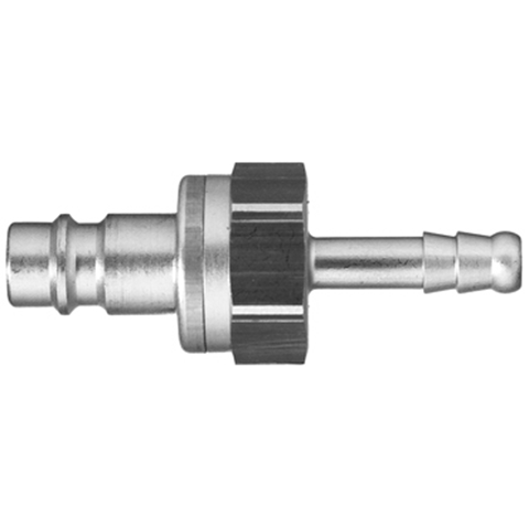 47505765 Nipple - Dry Break - Hose Barb Rectus double shut-off nipple with flatsealing or dry-break system for leak-free design. (KL series). On the coupling and plug, our leak-free coupling systems have valves that build up no dead-space volume. As such, when the connection is broken, no drops of the medium being channelled are able to escape. This variant is especially suitable for transporting aggressive media or in sensitive environments like in cleanrooms.