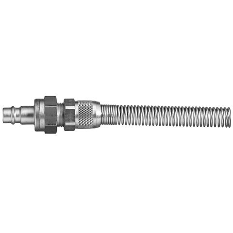 QDN Dry-Break Double Shut-Off Pl. Tube Conn. Spr. Grd. for 6x8mm hose Brass Ni Pl. NBR 25SLKK08MPN