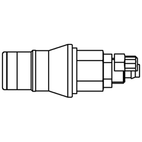 48830015 Coupling - Single Shut-off - Plastic Hose Connection Rectus quick coupling single shut-off coded system - Rectukey.  The mechanical coding of the coupling and plug offers a  guarantee for avoiding mix-ups between media when coupling, which is complemented by the color coding of the anodised sleeves. Double shut-off version available on request.