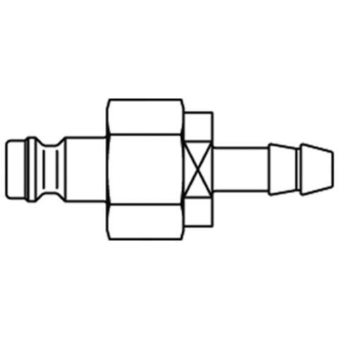 48831165 Nippel - Dubbel Afsluitend - Slangpilaar Rectus dubbelzijdig afsluitende nippel (KB serie). Dubbelzijdig afsluitend: bij de snelkoppelingen met een klep in zowel de koppeling als de nippel stopt het medium met vloeien wanneer de snelkoppeling wordt losgekoppeld. Het medium blijft in de slang of buis en de druk blijft gehandhaafd, op deze manier kan er met minimaal verlies ontkoppeld worden.