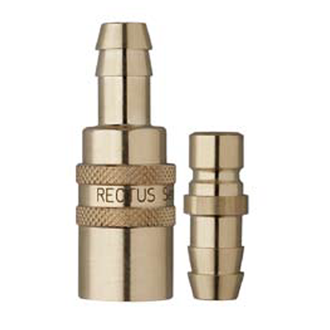 48943160 Nipple - Straight Through - Female Thread Serto and Rectus  quick coupling Straight through nipples and plugs with full bore work without a valve and thus achieve the best possible flow (flow). The turbulence which is normally caused by the intergrated valves is not present.