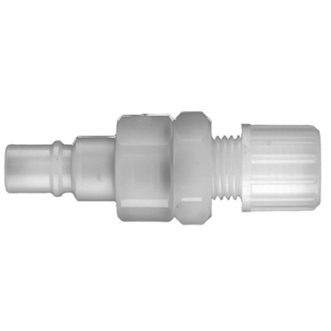 QDN Double Shut-Off Plastic Tube Conn. For Hard Plastic Hoses 6x8mm PVDF FKM/FPM 48SBKP08FVX