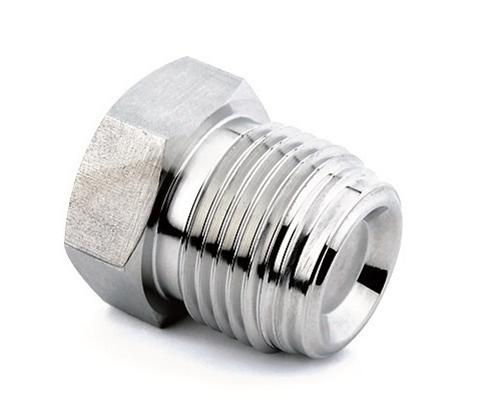 94205300 Plug - Male UHP (gland) plug in low sulfur or standard SS316L stainless steel are internal or/and external electropolished and packed in a class 10 cleanroom.