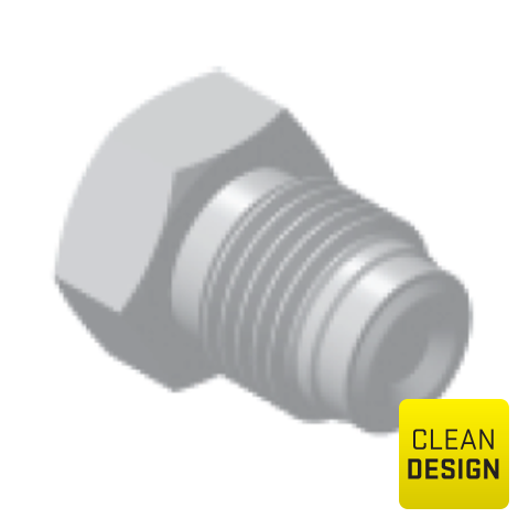 94205400 Plug - Male UHP (gland) plug in low sulfur or standard SS316L stainless steel are internal or/and external electropolished and packed in a class 10 cleanroom.