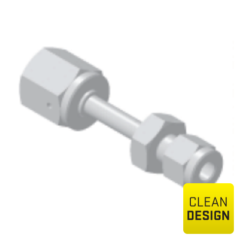 94206652 Union - Double Union -  Reducing UHP unions  in low sulfur or standard SS316L stainless steel are internal or/and external electropolished and packed in a class 10 cleanroom.