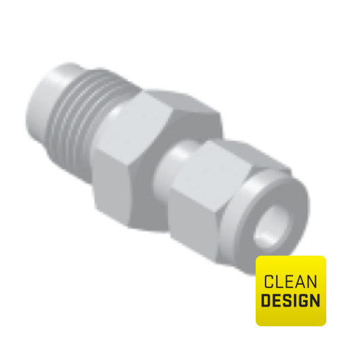 Tube Fitting Connector FSM1/4_6mm SS316L EP Ra