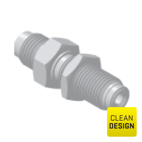 94207306 Bulkhead - Union UHP bulkhead fittings/unions in SS316L stainless steel are internal or external electropolished and packed in a class 10 cleanroom.
