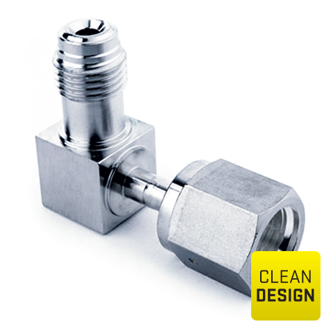 94209060 Elbow - Spacesaver UHP weld and face seal elbow fittings in low sulfur or VIMVAR SS316L stainless steel are internal or/and external electropolished and packed in a class 10 cleanroom. UHP elbow fittings are designed to make an easy 90 degree connection between tubes or pipes.