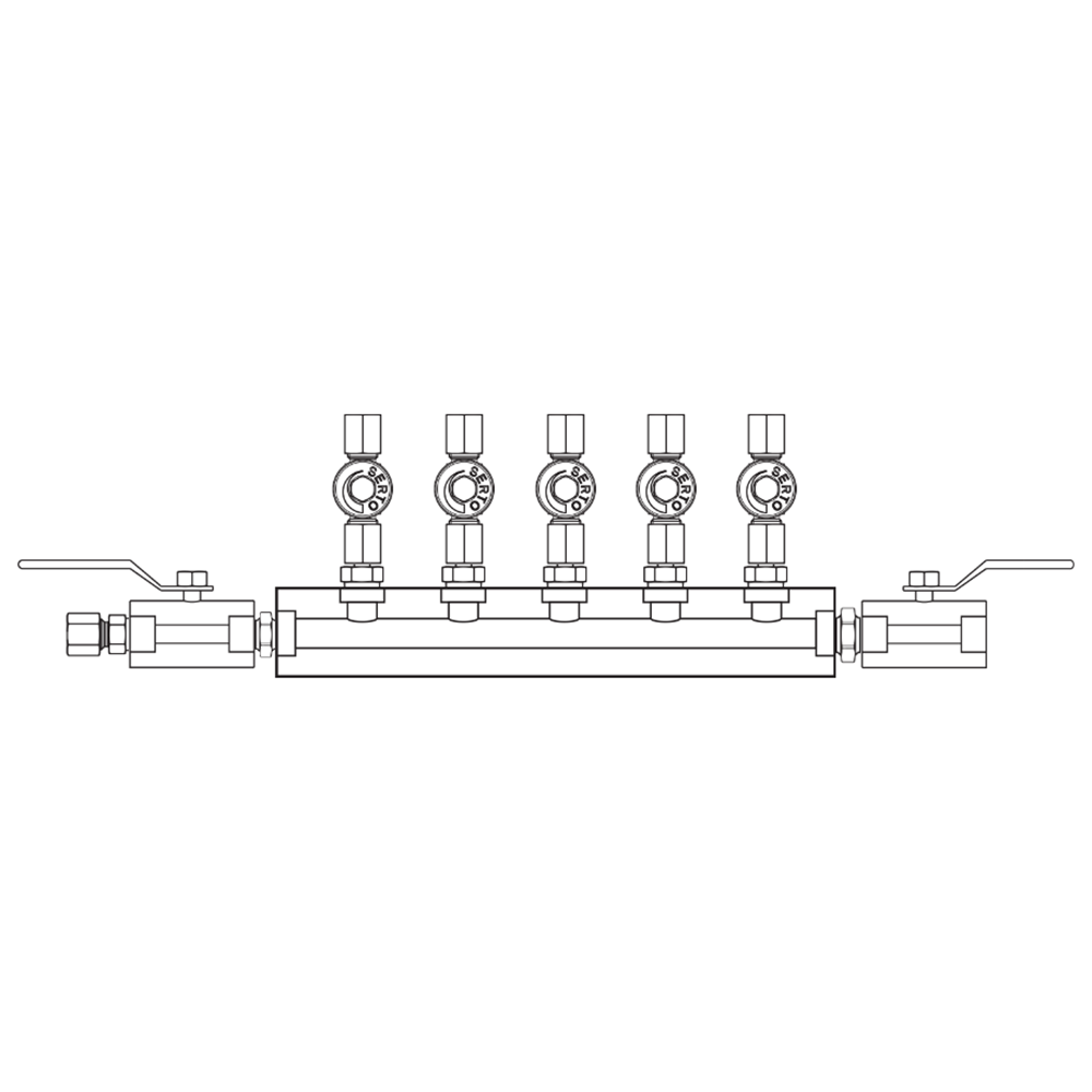 M2055022 Manifolds Stainless Steel Single Sided