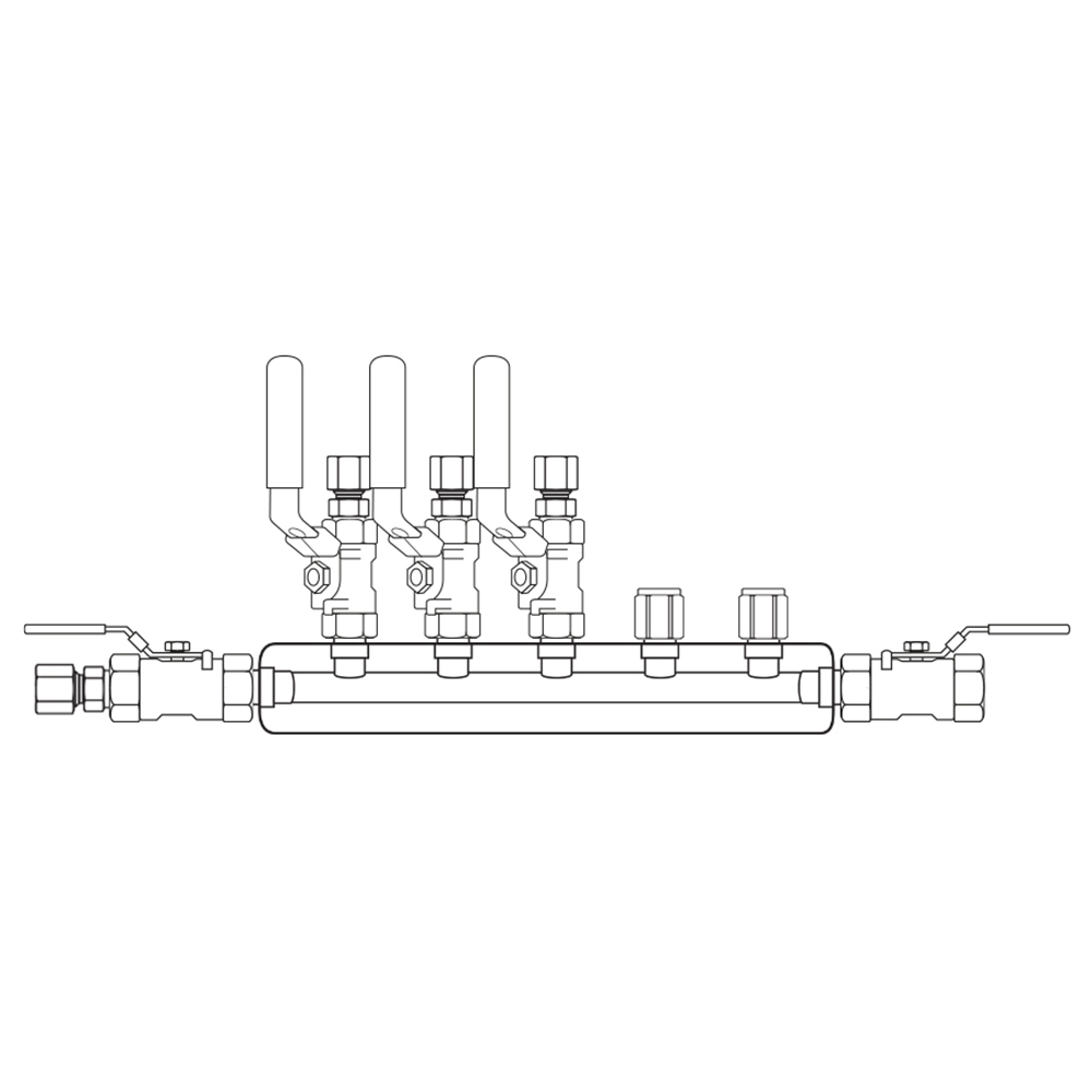M3034122 Manifolds Stainless Steel Single Sided